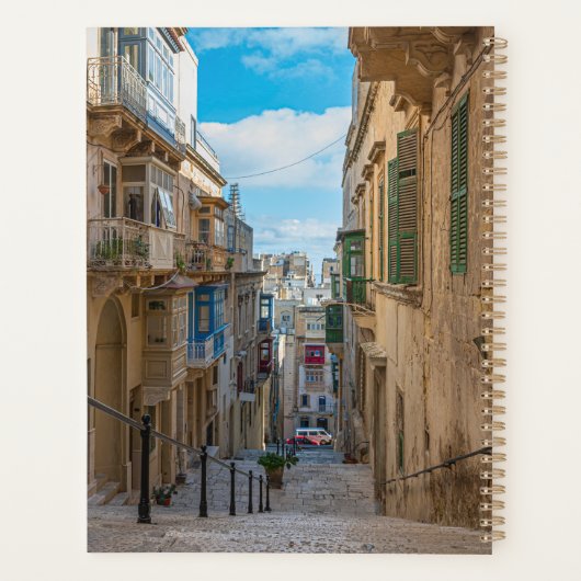 Rode  postbus op Malta Planner (Achterkant)