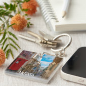 Rode  postbus op Malta Sleutelhanger (Voorkant Rechts)