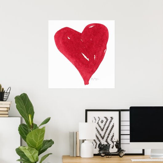 Rode Posters en Prints (Thuiskantoor)