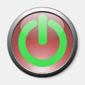 Rode Power Button Magnet (Voorkant)