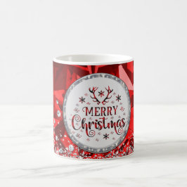 Rode prachtige Kerstkerst in Emerald Merry Koffiemok