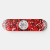 Rode prachtige Kerstkerst in Emerald Merry Persoonlijk Skateboard (Horizontaal)