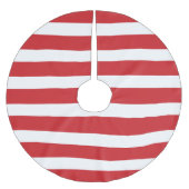 Rode Preppy Stripes Kerstboom Rok (Voorkant)