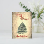 rode Prettige feestdagen (Staand voorkant)