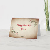  rode Prettige feestdagen heilige Kaart (Achterkant)