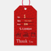 Rode Prijs Cadeaulabel (Achterkant)