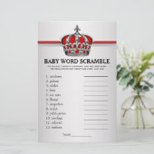 Rode Prins Baby Shower Spellen (Staand voorkant)