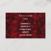 Rode professionele moderne euro machtig visitekaartje (Achterkant)