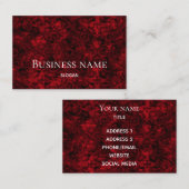 Rode professionele moderne euro machtig visitekaartje (Voorkant / Achterkant)