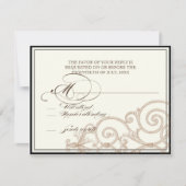 Rode Protea kolibries - RSVP Response Kaart (Voorkant)