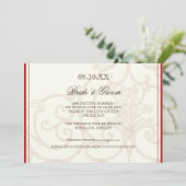 Rode Protea kolibries - Save the Date Kaart (Staand voorkant)