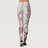 Rode pruimenbloesem leggings (Achterkant)