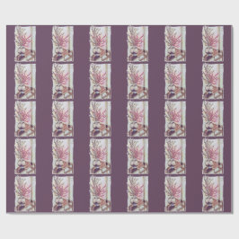 Rode pruimenbloesems cadeaupapier