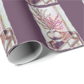 Rode pruimenbloesems cadeaupapier (Rol Hoek)