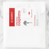  rode Puerto Ricaanse Coquito Rechthoekige Sticker (Tas)