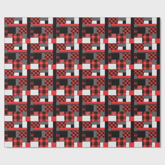 Rode Punk speldenstang Cadeaupapier (Vlak)