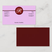 Rode puntkaart visitekaartje (Voorkant / Achterkant)