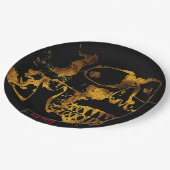 rode pup "Golden Platter" Papieren Bordje (Gekanteld)