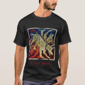 rode puppy " cave canem " t-shirt (Voorkant)