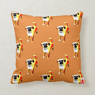 rode puppy "Pattern - Puggle" Kussen