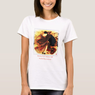 rode puppy " schoonheid in een herfstveld " t-shirt