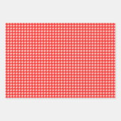 Rode Puzzel Elegantie Inpakpapier Vel (Voorkant 2)