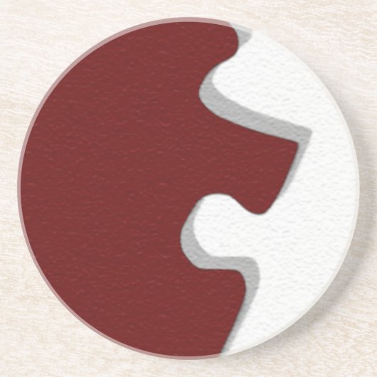 Rode Puzzel Onderzetter (Voorkant)