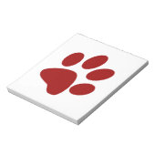 Rode pw afdrukken notitieblok (Linkerzijde)