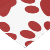 Rode pw afdrukken tafelkleed (Gekanteld)