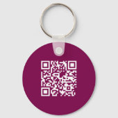 Rode QR-code promotionele zakelijke Sleutelhanger (Achterkant)