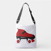 rode quad roller schaats crossbody tas (Voorkant)