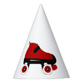 rode quad roller schaats feesthoedjes (Voorkant)