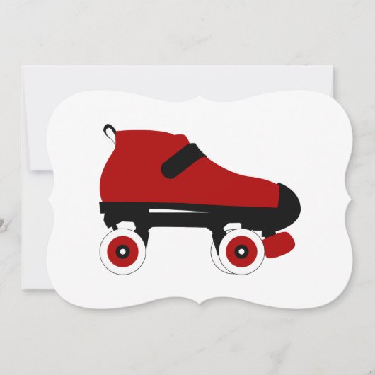 rode quad roller schaats kaart (Voorkant)