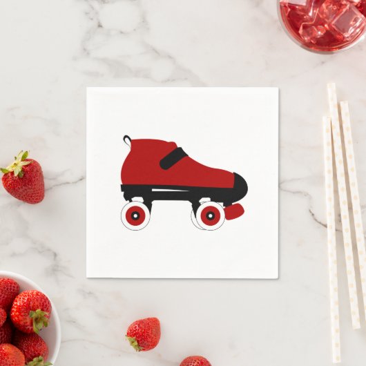 rode quad roller schaats servet (Insitu)