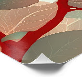 Rode Quince Blossoms Perfect Poster (Hoek)