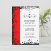 Rode Quinceanera-uitvindingen Kaart (Staand voorkant)