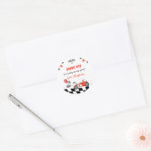 rode race auto 1e verjaardag Stickers (Envelop)