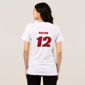 Rode Race Auto Bemanning Verjaardagsfeestje Tri-Blend Shirt (Achterkant volledig)
