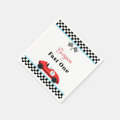  rode race auto eerste verjaardag snelle één servet (Hoek)