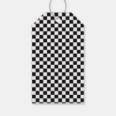 Rode race auto jongen racen verjaardag bedankt cadeaulabel (Achterkant)