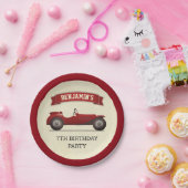  rode race auto kinderen verjaardagsfeestje papieren bordje (Feest)