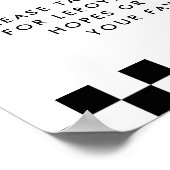 Rode  Race Auto Verjaardag Tijd Capsule Poster (Hoek)