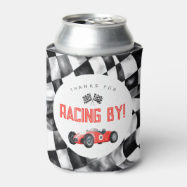 Rode Race Auto Verjaardagsfeestje Koelbox Favor Blikjeskoeler