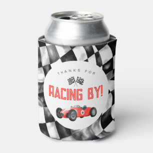 Rode Race Auto Verjaardagsfeestje Koelbox Favor Blikjeskoeler