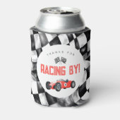 Rode Race Auto Verjaardagsfeestje Koelbox Favor Blikjeskoeler (Blikje Achterkant)