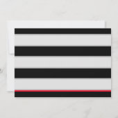 Rode Race Auto Verjaardagsfeestje voor Vier Jaar O Kaart (Achterkant)