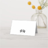 Rode Race Auto Verjaardagsfeestplaats Kaart Plaatskaartje (Achterkant)