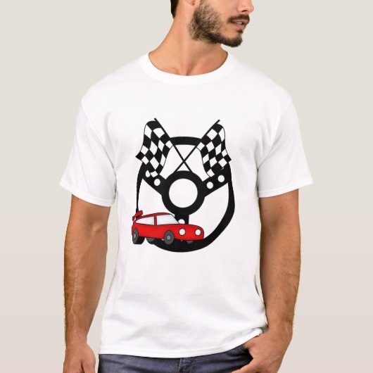 Rode Race Car Tshirts en Gifts (Voorkant)
