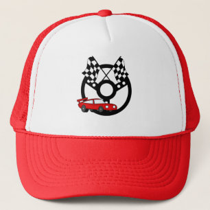 Rode Race Car Tshirts en Gifts Trucker Pet