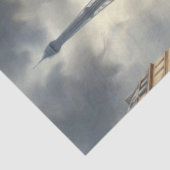 Rode raceauto in Parijs Decoupage Tissuepapier (Detail)